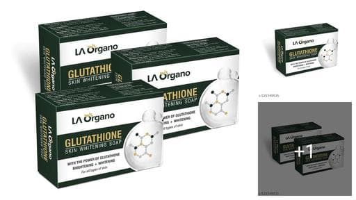 LA Organo Glutathione Skin Brightening & Whitening Beauty Soap For All Skin Type 200 GM