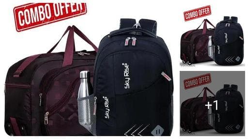 Stylish Travel & Laptop Backpack Combo | Perfect for Work & Trips