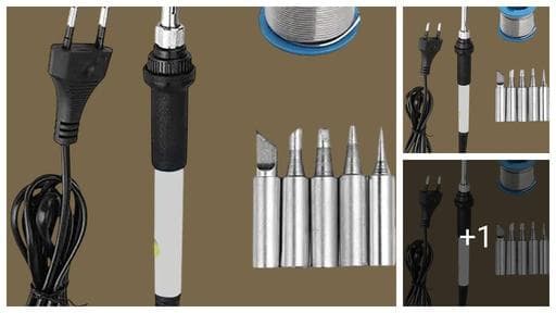 Atrocitus Premium 60Watt Soldering Iron Temperature Controlled with 5 Interchangeable Bits( Soldering Iron/ Soldering Machine/ Soldering Kit/ Welding Kit/ Welding Machine)