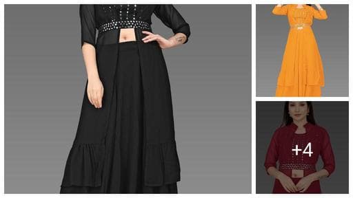 Woven Design Ready to Wear Lehenga & Choli With Koti