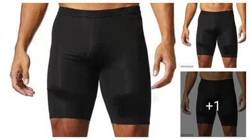 Men’s Compression Skin Shorts | Solid Black Tight Fit | Lycra Blend Gym & Sportswear