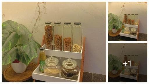 DoonKrafts Handcrafted Handmade Wooden Spice Rack – Natural Kitchen Décor.