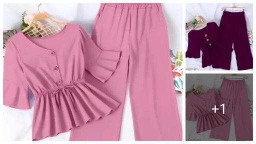Trendy Solid Beautiful Clothing Set