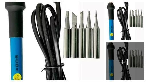 60Watt Soldering Iron Temperature Controlled with 5 Interchangeable Bits