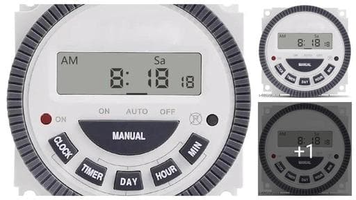 Frontier TM619H2 Digital Timer Programmable Time Switch with LCD 4 Pin (Pack of 1)