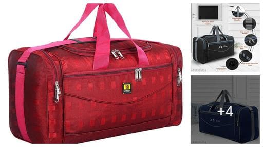 60L Expandable Travel Duffle Bag with Shoulder Strap