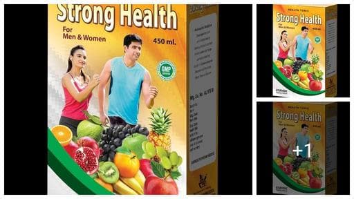 SB HERBO STRONG HEALTH Syrup | Weight loss, Physical weakness, Chronic illness, Loss of Appetite | 450ML | Pack of 1 |