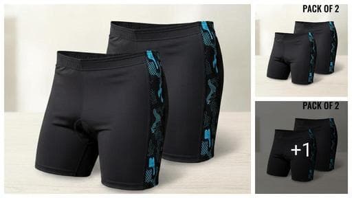 Men and women Compression Sports Shorts Combo Pack (Pack of 2)