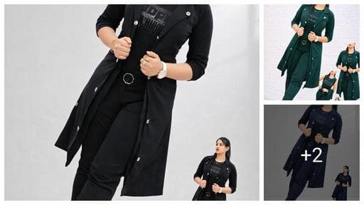 Stylish 3Pc Set for Woman & Girls/ Imported STREACHBLE Febric with REMOVABLE Shurg