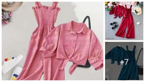 Fashionable Summer&Collection Stylish Unique Top & Bottom Set