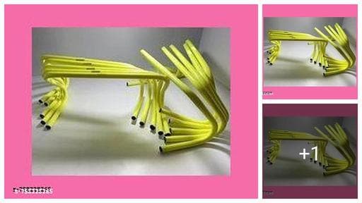 AGILITY HURDLE 9 (inch) for training and fitness. (10 PCS)