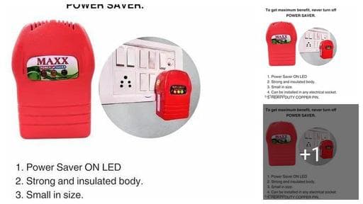 Super MAXX Pack of 1(Power Saver and Money Saver) Save Upto 40% Electricity Bill Everyday | 3D Hologram Original Tested Product Digital & Powerful Electricity Saver Device (power saver device 1 pa