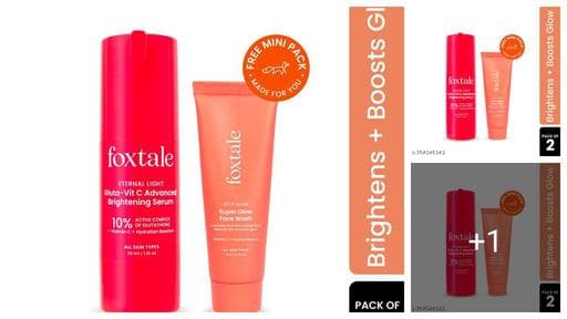 Super Glow Face Wash 10ml + 10% Gluta– Vit C Advanced Brightening Serum