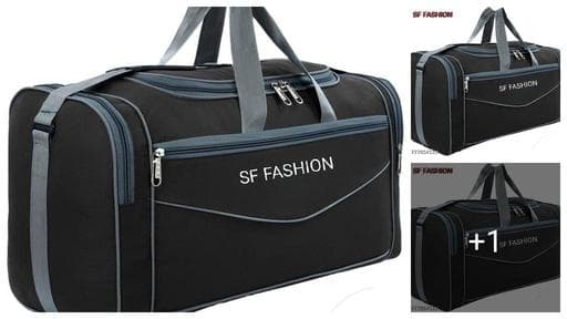 65 L Hand Duffel Bag - Stylish Light Weight High Quality Duffel Bag/Travel Bag/Wheel Bag/Luggage Bag - Black - Large Capacity