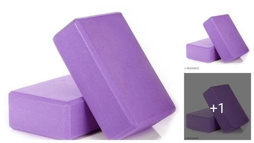 ORVEX Enterprise high density foam yoga block brick set of 1 for men women eva foam pilates fitness stretching aid balance meditation gym exercise PACK OF 1