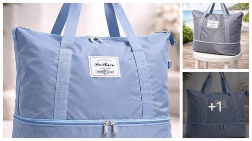 Foldable Nylon Duffle Bag for Travelling Waterproof and Large Travel Bag for Women's Luggage | Expandable & Multipurpose Large Capacity Weekender Carry Bag