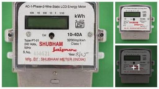 Electric SUB METER LCD display digital Sub Meter