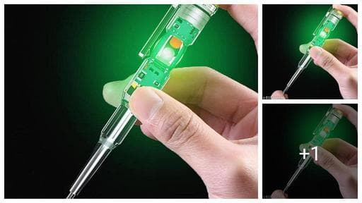 PROZON-High-Brightness Intelligent Voltage Tester Pen - Multi-function LED Test Pen with Screwdriver for Electric Power Testing, Voltage Tester (Tester Pen)