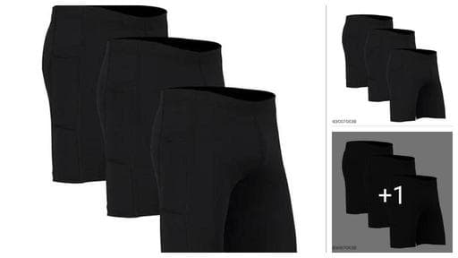 Men'S Compression Skin Tight Shorts For Gym, Running, Cycling, Swimming, Basketball( Pack of 03)