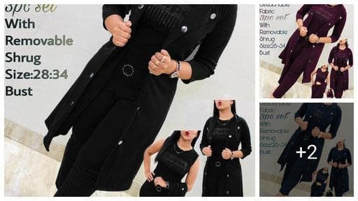 Stretchable Top and bottom set for women | women 3 piece set | Comfortable super soft women 3 piece set | SR western | 144050418