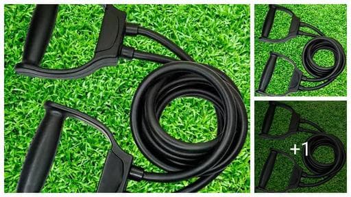 BoldFire 40KG-Resistance Double Toning Tube Pull Elastic Resistance Bands Fitness Rubber Bands for Fitness Exercise Double Resistance Tube