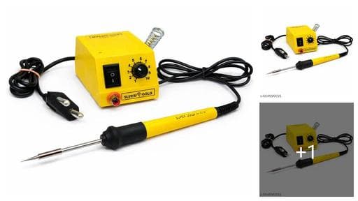SUPER GOLD 15W Micro soldering iron with copper bit and temperature controller analog fast heating