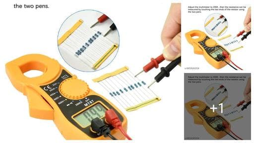 Neson Hub MT87 2000 Counts LCD Digital Clamp Multimeter,Battery Powered