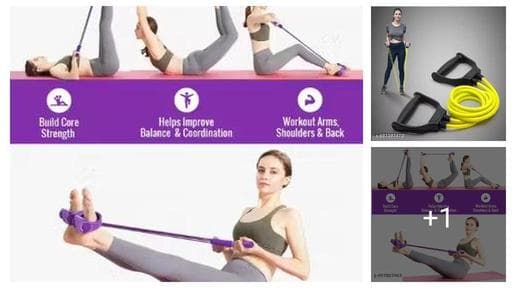 Pull Reducer Puller Resistance Band, Crossfit Exercise Fitness Tummy Body Building Equipment, for Abdomen/Waist/Arm/Leg Stretching Slimming Training Unisex (Multicolor)