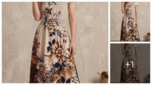 WOMAN PRINTED COTTON NIGHTY DRESS