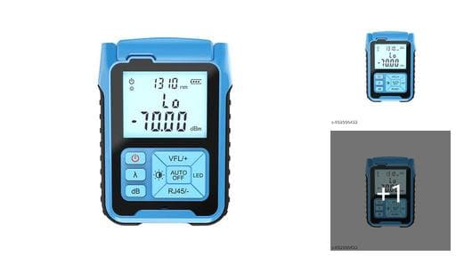 Optical Power Meter with LED Display High Precision Fiber Light Meter FC Interface Supports 850 to 1625nm