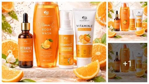 Sajuma Beauty combo set 4 orange extract skin care