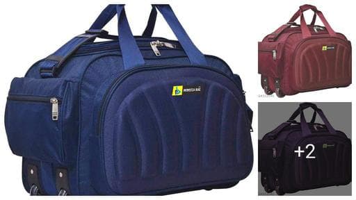 Rebecca luggage duffel trolley travel bag