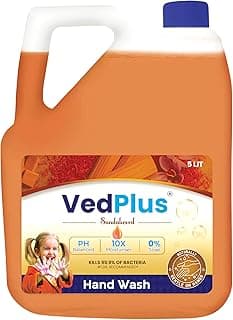 5 Liter Sandalwood Hand Wash |Enriched With 10X Moisturizer For Soft Skin | PH Balanced, Soap-Free| Kills 99.9% Of Germs |Gentle On Hands| Ideal For Home, Office & Commercial Use